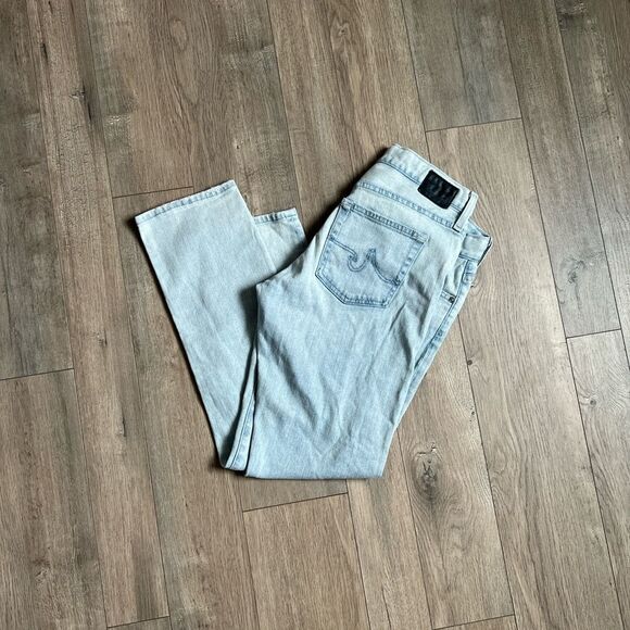 AG x Anthropologie Light Wash Nolan Ankle Button Fly Jeans Size 28 - Picture 6 of 6